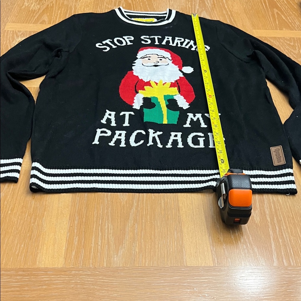 Tipsy Elves Black Santa Crewneck Sweater